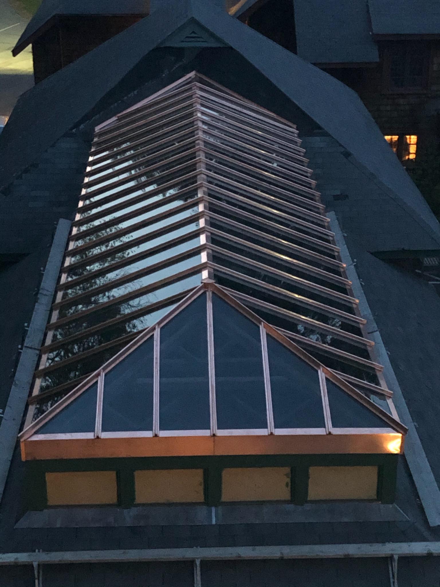 Copper skylight historical Bradley Palmer copper skylight