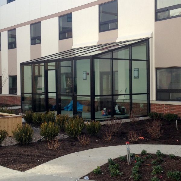 First & main solarium lean-to, straight eave solarium