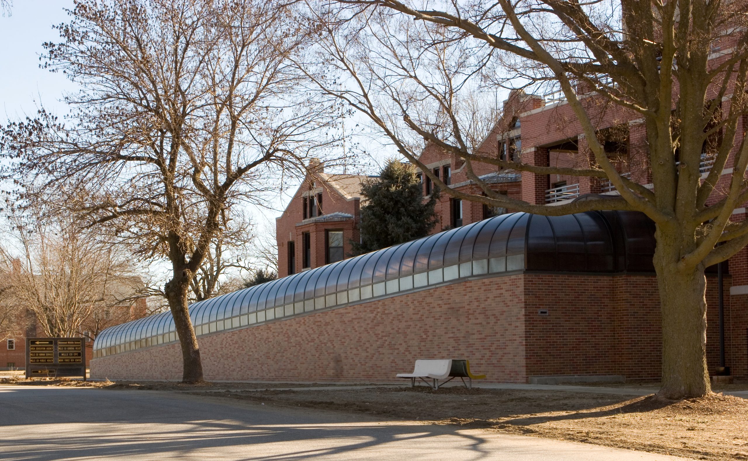 Healthcare ramp cover Rounded walkway cover
