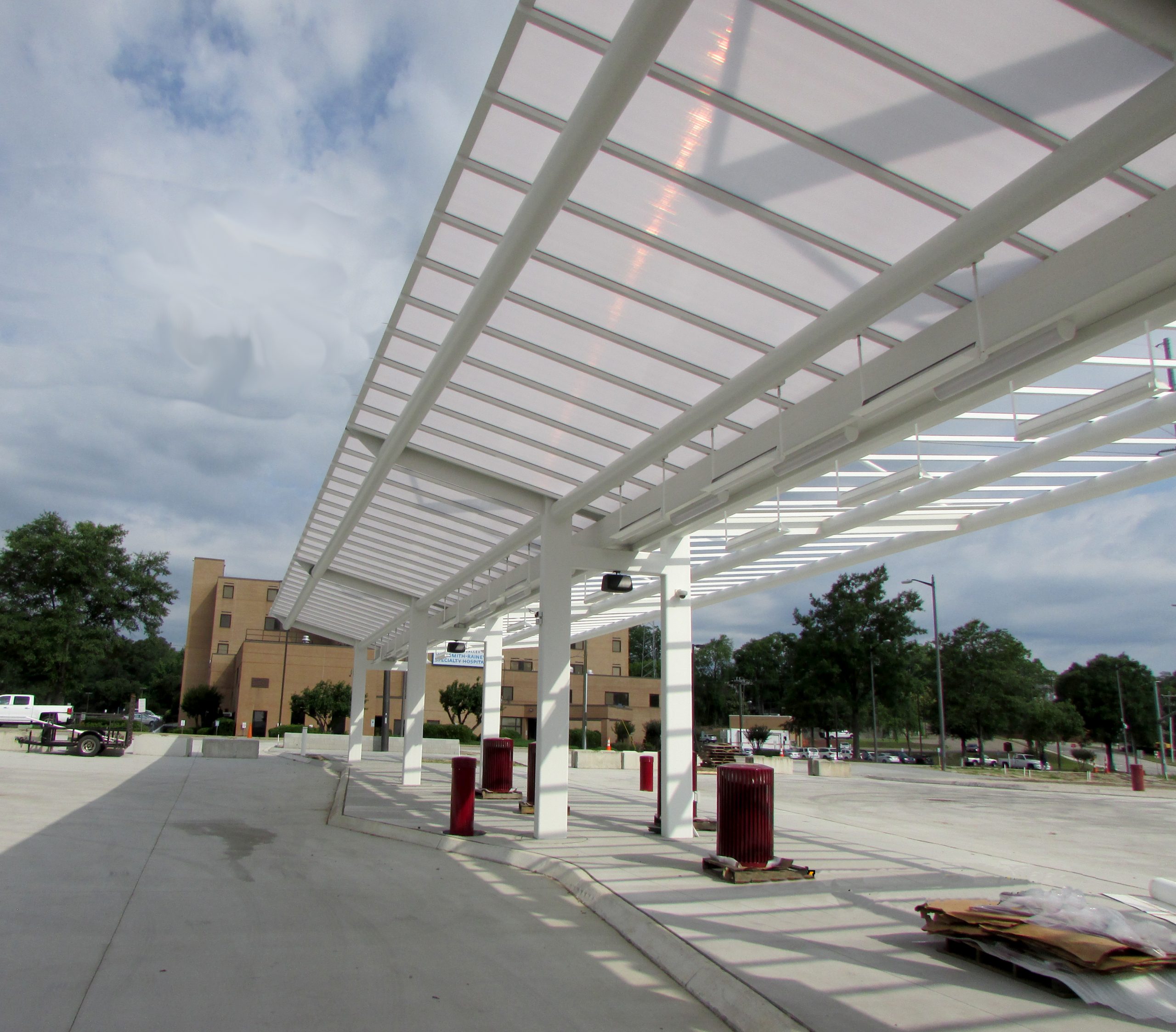 Canopies in Fayetteville FAST Multi Modal Canopy