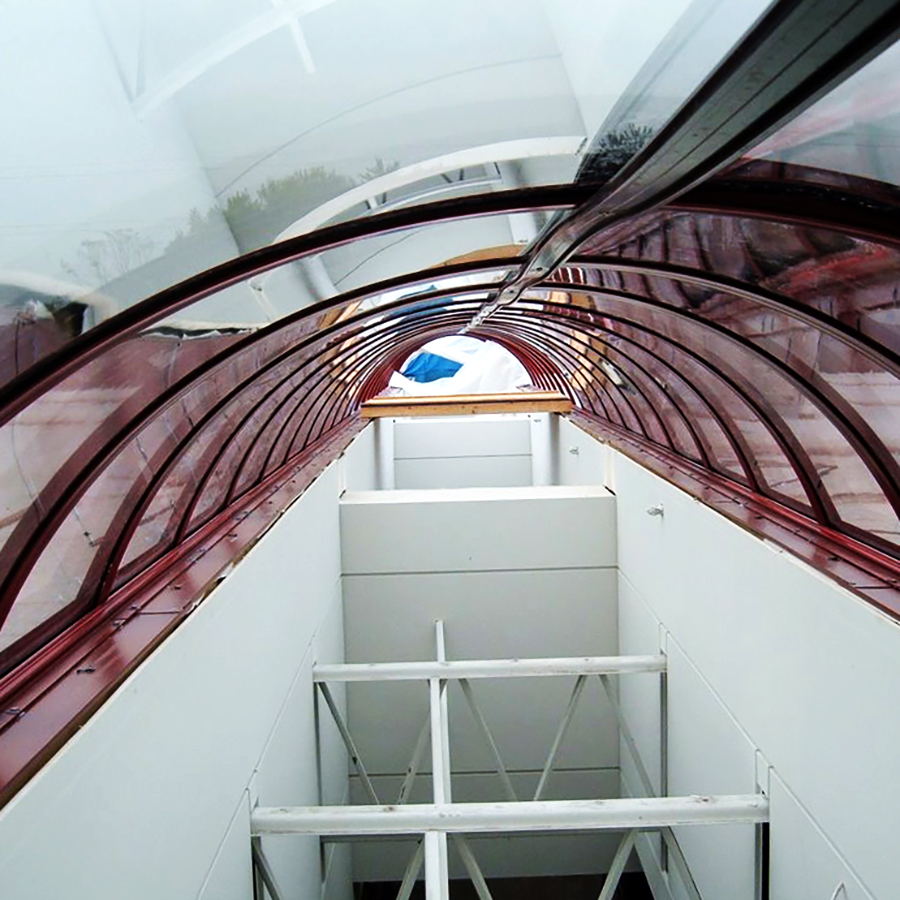 Brandywine College Barrel vault skylight