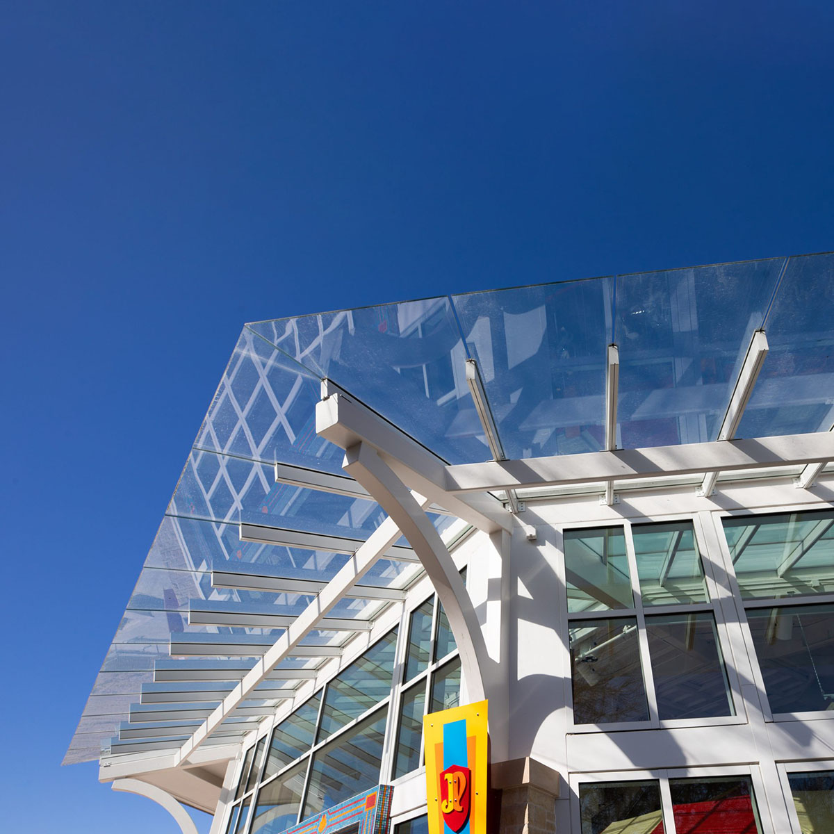 Glass canopy Canopy on Botanica Carousel