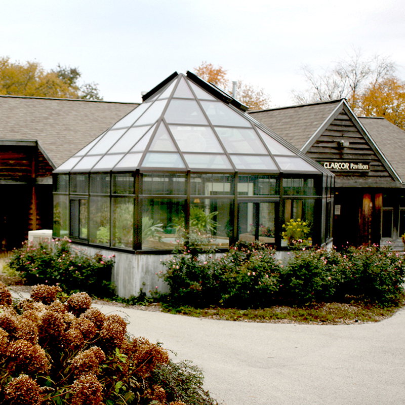 Glass garden house