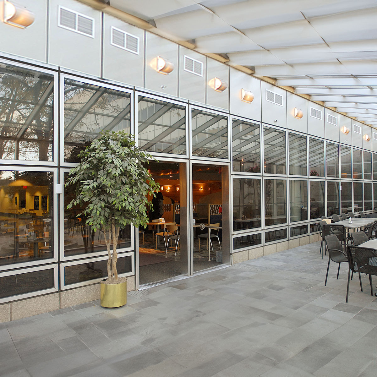 commercial solarium glazed structure, solarium