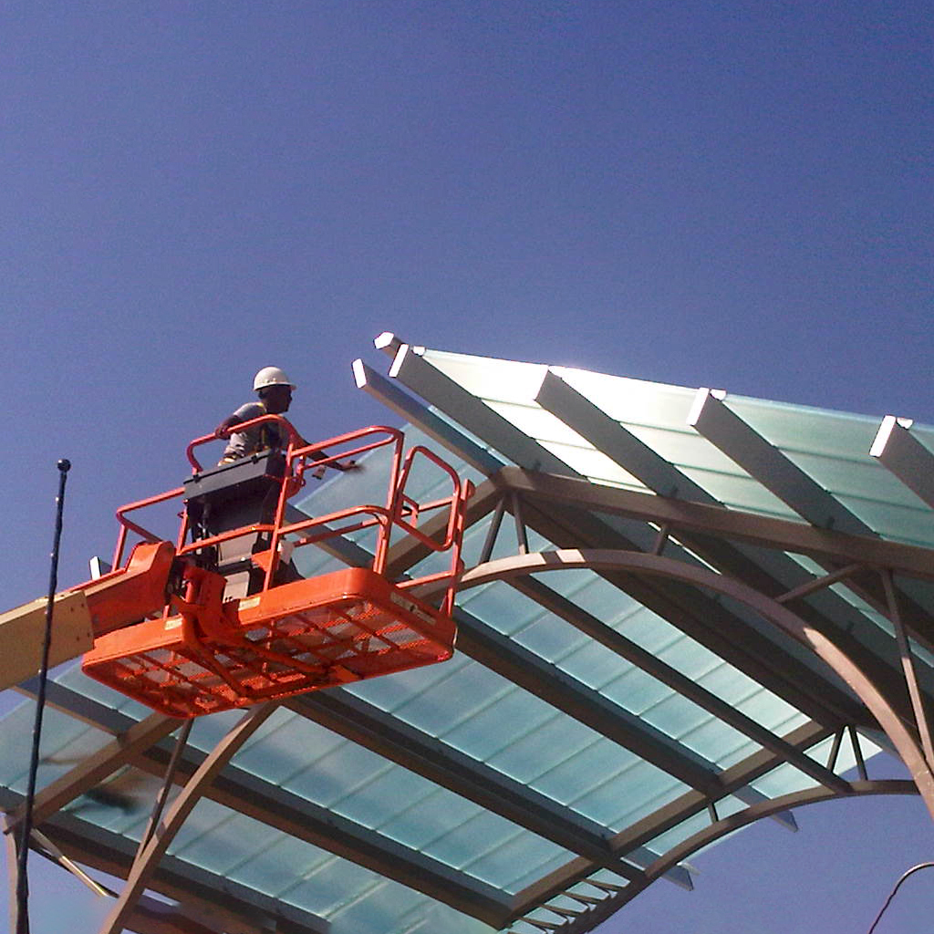 canopy construction Itawamba college canopy