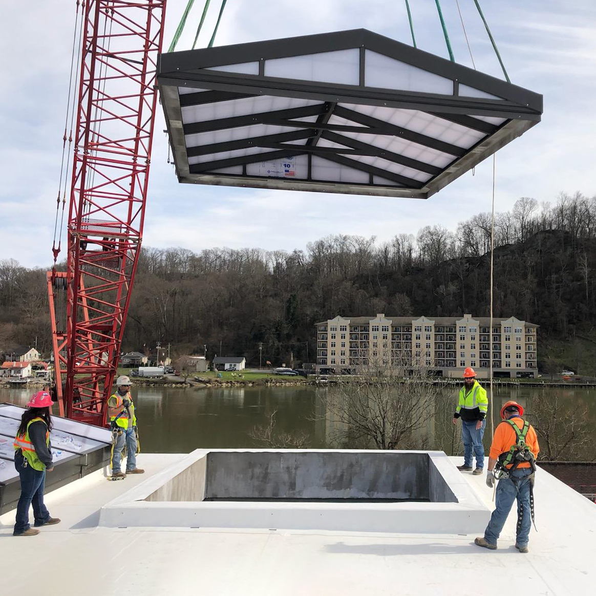 Kuwahee water plant Removable skylights