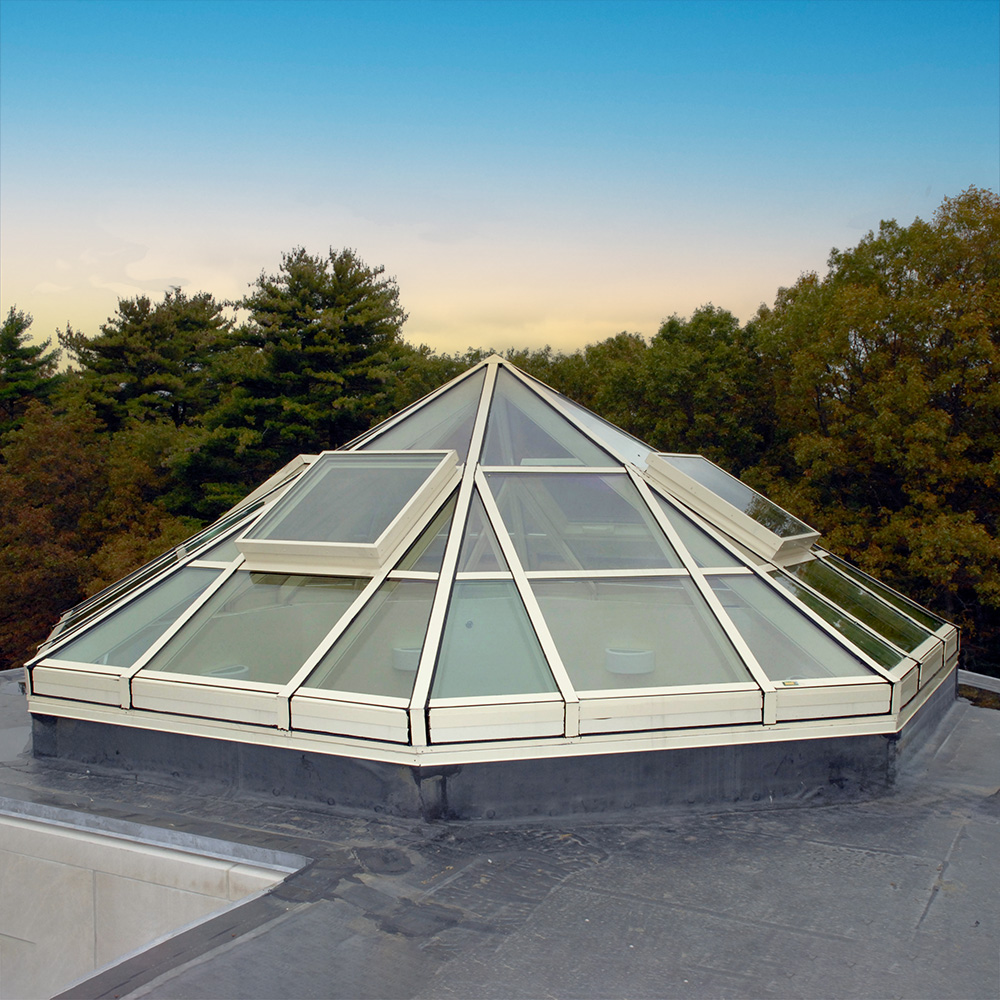 skylight with operable windows octagonal skylight