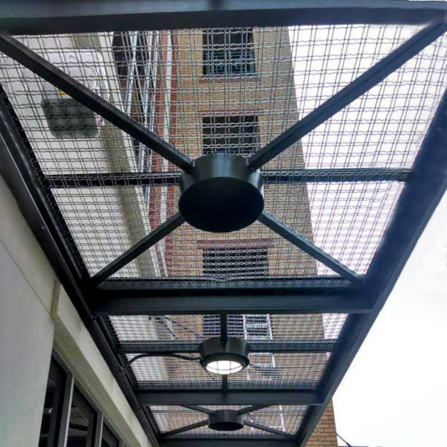 short street awnings wired glass canopies