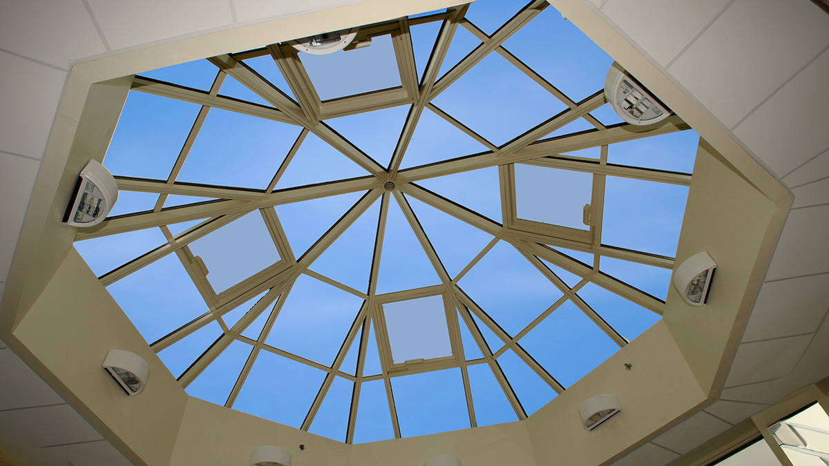 skylight with operable windows octagonal skylight