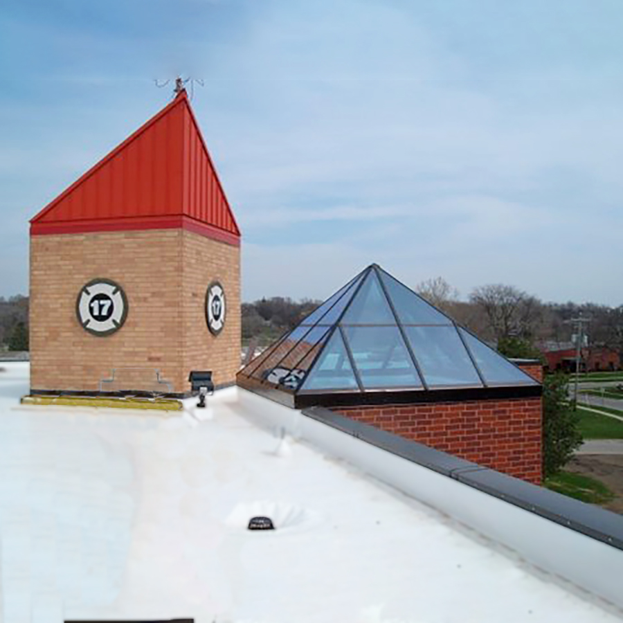 West Des Moines Fire Station skylights