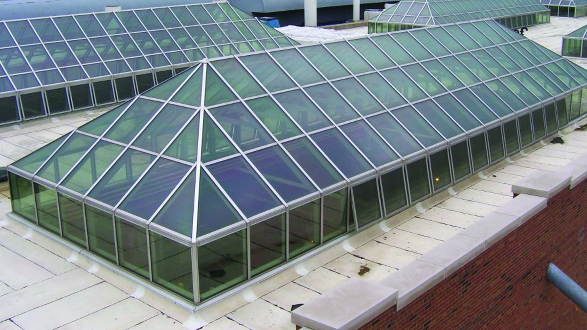 skylights with verticals Stickney Water Reclamation Plant