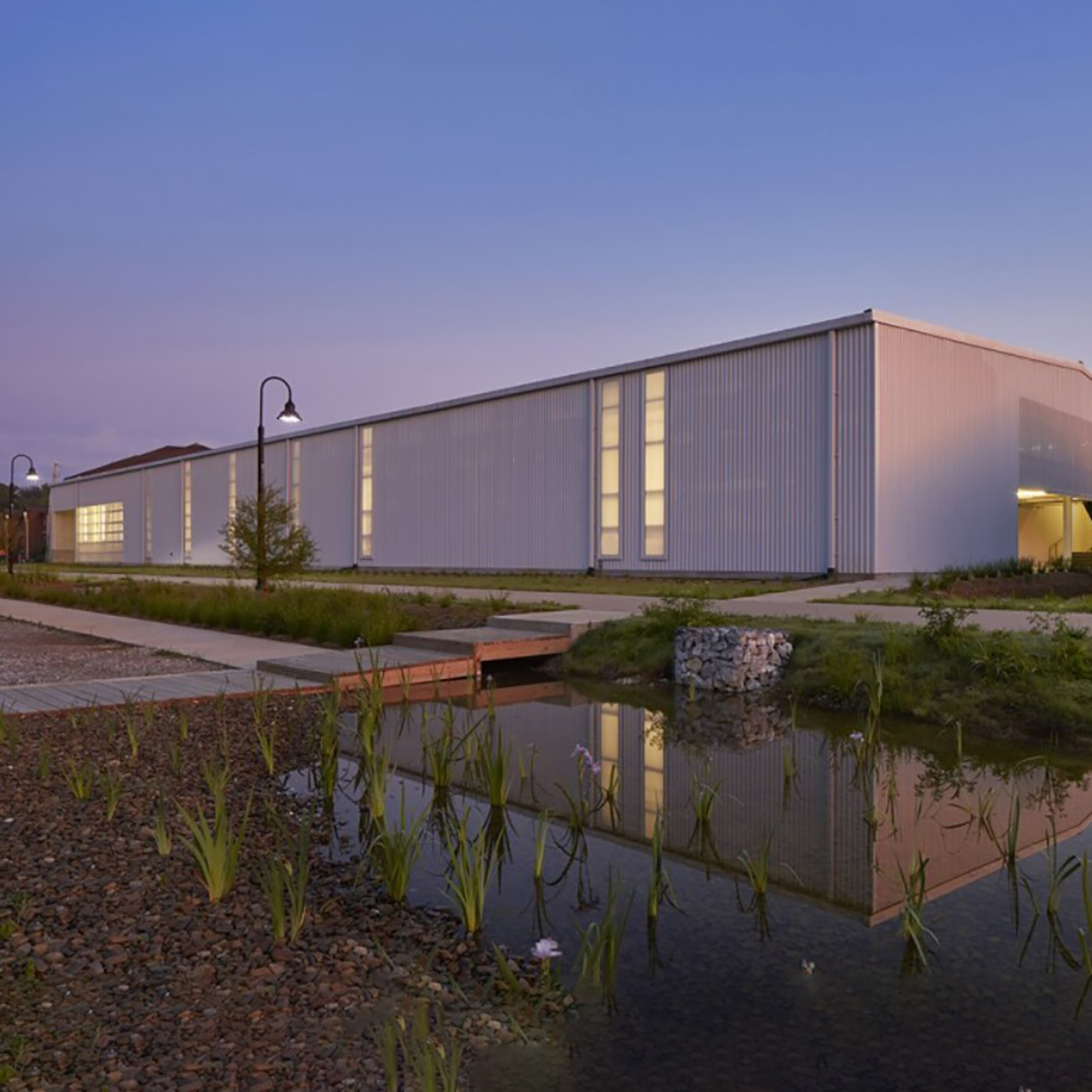 Arkansas Design Art Translucent wall panels at U-Ark