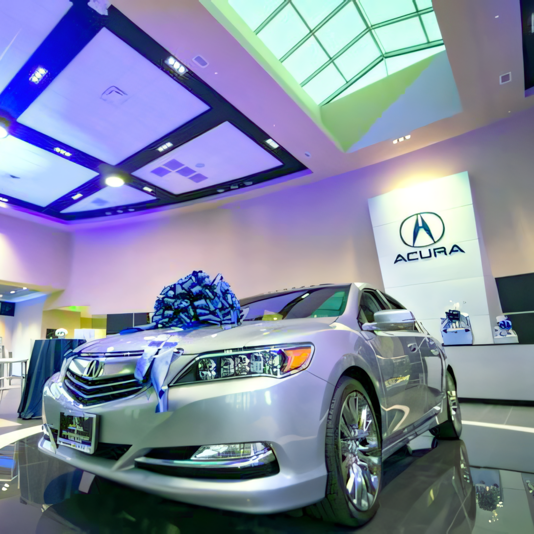 acura-showroom polycarbonate skylight
