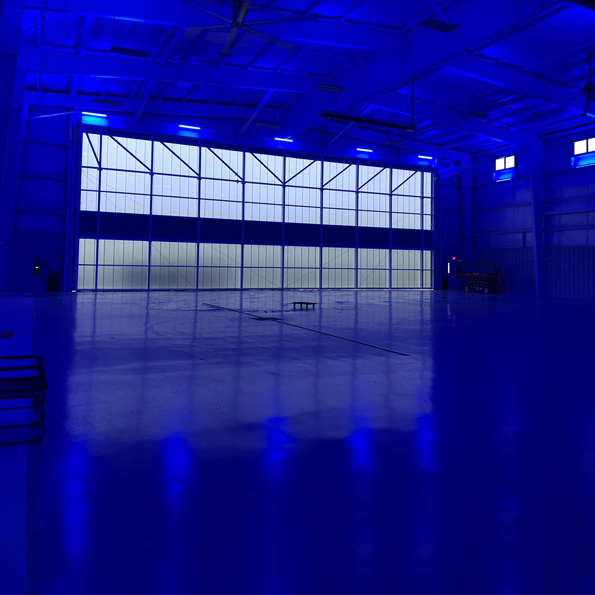 hangar doors translucent polycarbonate panels