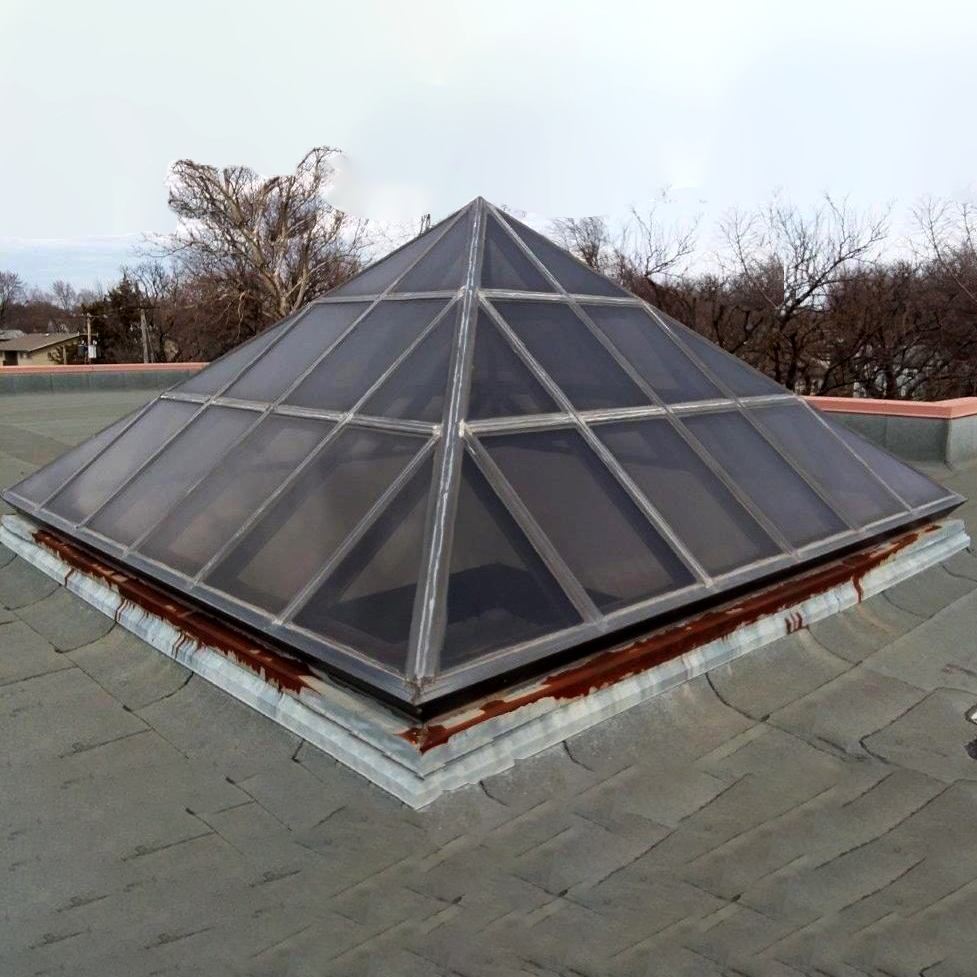 Ugly skylight needs reglazed